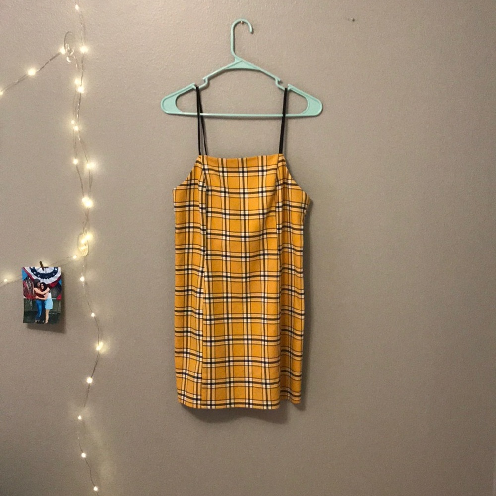 cute plaid urban outfitters dress!
